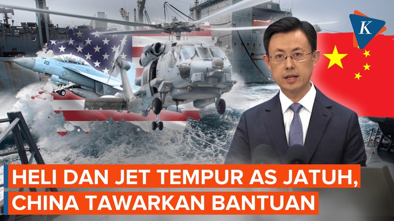 Dua Pesawat AS Jatuh di Laut China Selatan, China Siap Beri Bantuan