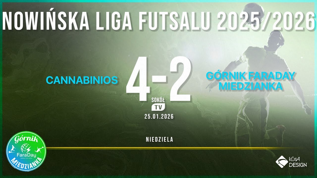 NLF 2025/2026 Cannabinios - Górnik FARADAY Miedzianka 4:2