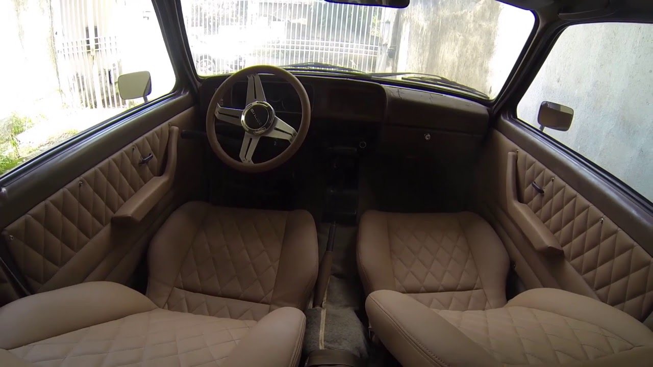 interior do chevette hatch antes e depois, à transformação!!!