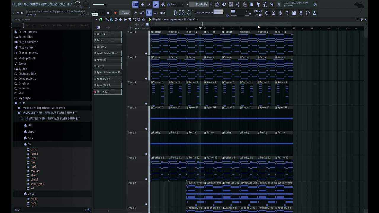 When you cant come up with a drum pattern 