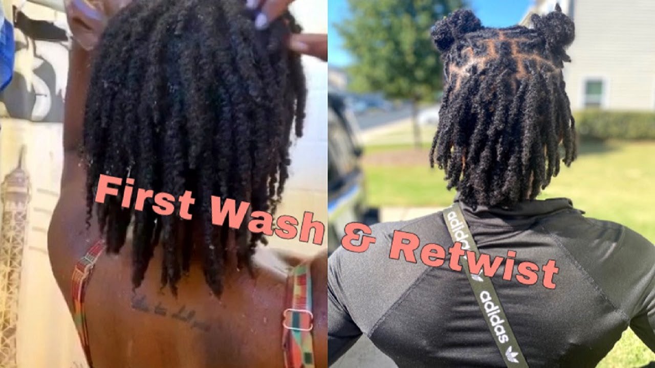 First Wash & Retwist on 2 Strand Starter Locs| Very Detailed| 4C/4B hair| Loc Journey