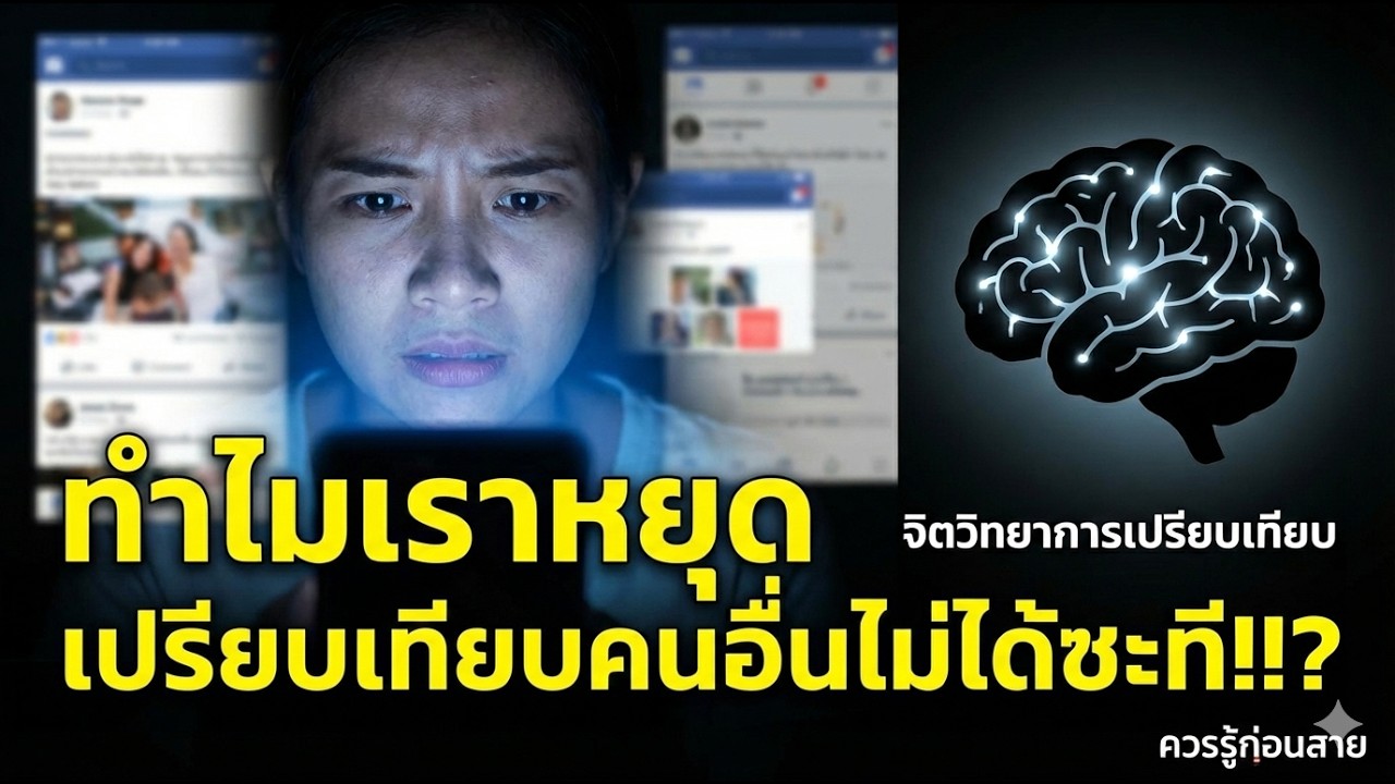 หยุดเปรียบเทียบตัวเองกับคนอื่นเสียที! (ด้วยหลักจิตวิทยา)  | ควรรู้ก่อนสาย Podcast EP.3