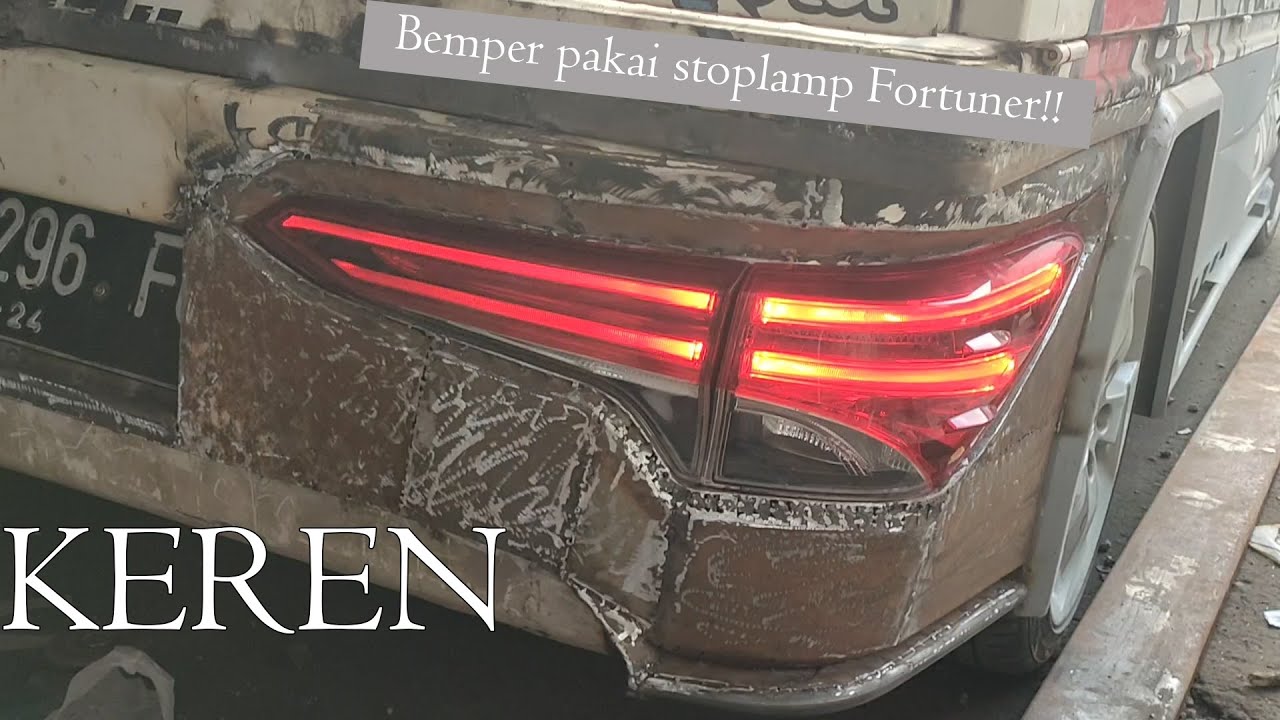 Membuat Bemper Belakang APV Pickup Stoplamp Fortuner