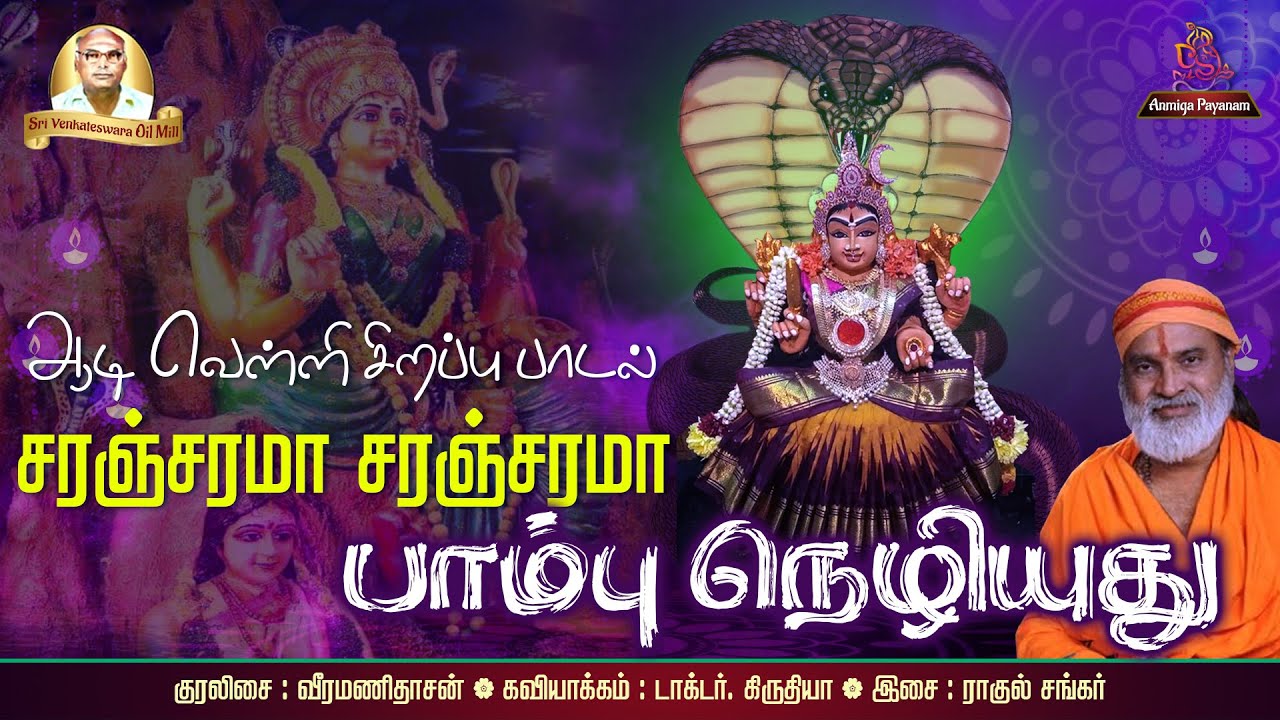 ஆடி வெள்ளி அம்மன் பாடல் | சரஞ்சரமா பாம்பு நெழியுது | Adi Velli Special Amman Song | Aanmeega Payanam