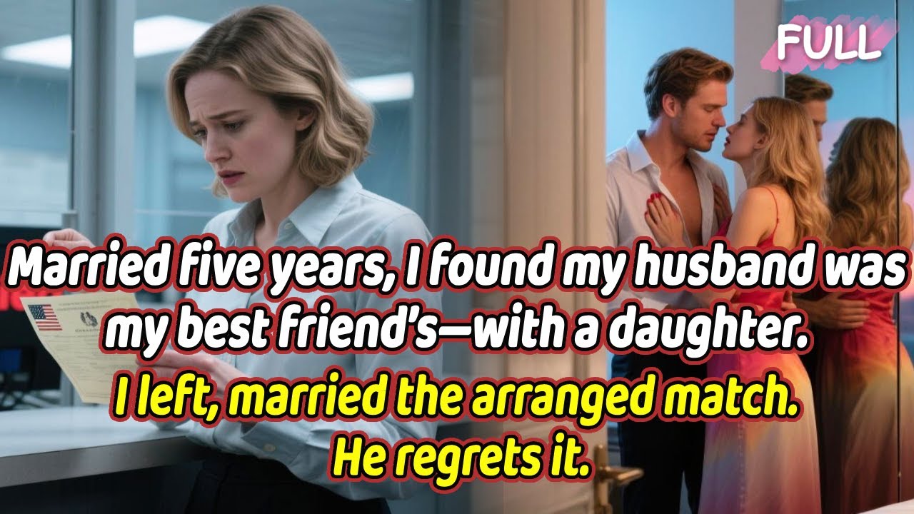 Married five years, I found my husband was my best friend’s—with a daughter. I left. He regrets it.