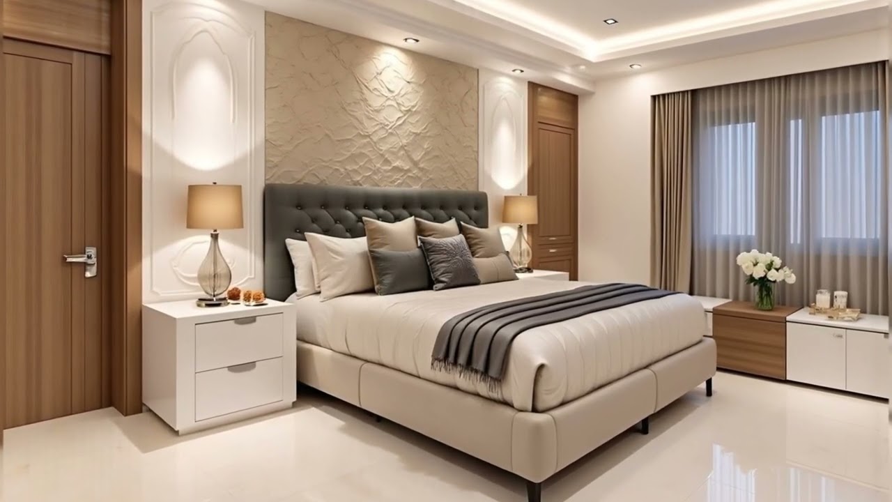 Modern Bedroom Wall Panel Design Ideas | Transform Your Space✨🏡