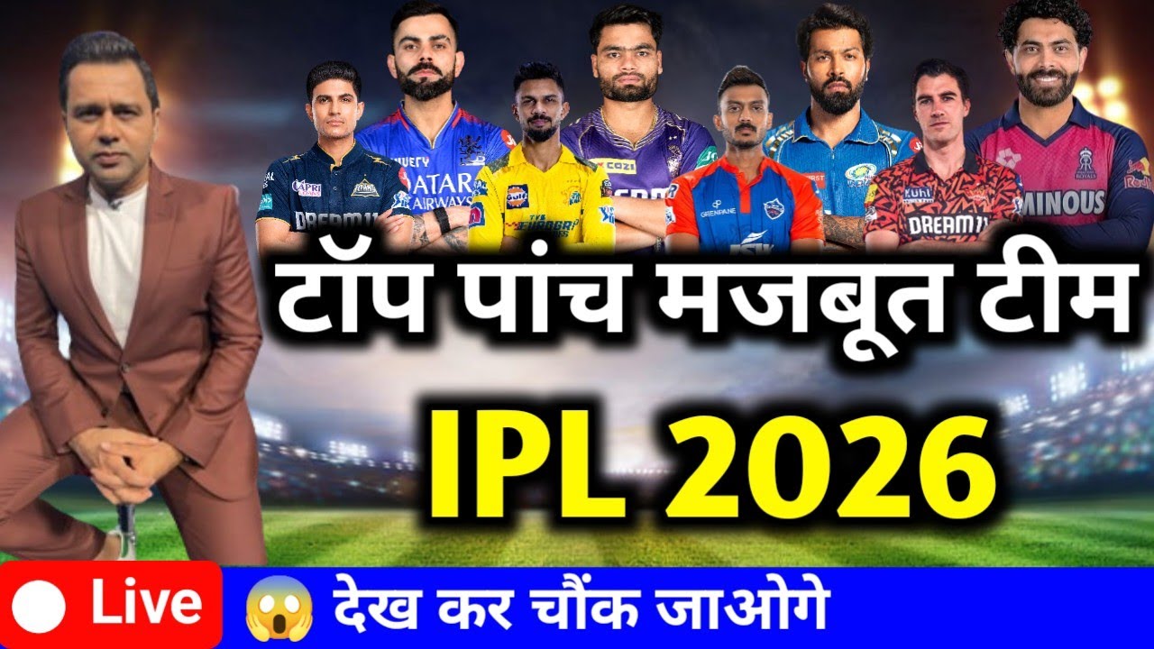 Sabse Majbut Team Konsi Hai IPL 2026 ||  Sabhi Team ki rating aur ranking 😱