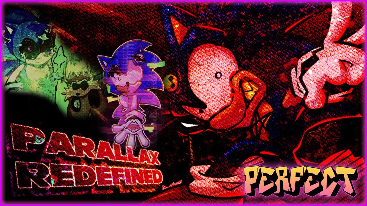 Parallax: Redefined (Потрясающие бои против 3 Хоррор Сониксов!) — мод FNF — Идеальное комбо-шоу [...
