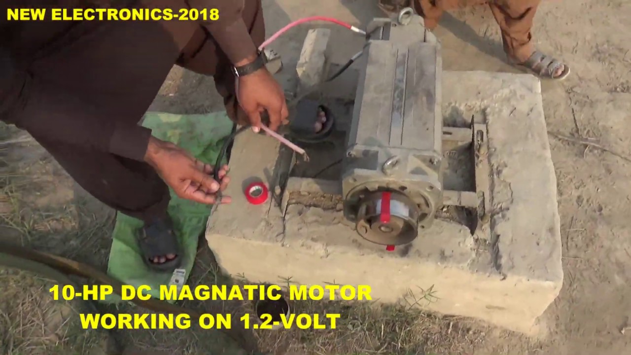 10 HP Dc Magnetic Motor working on 1.2 Volt