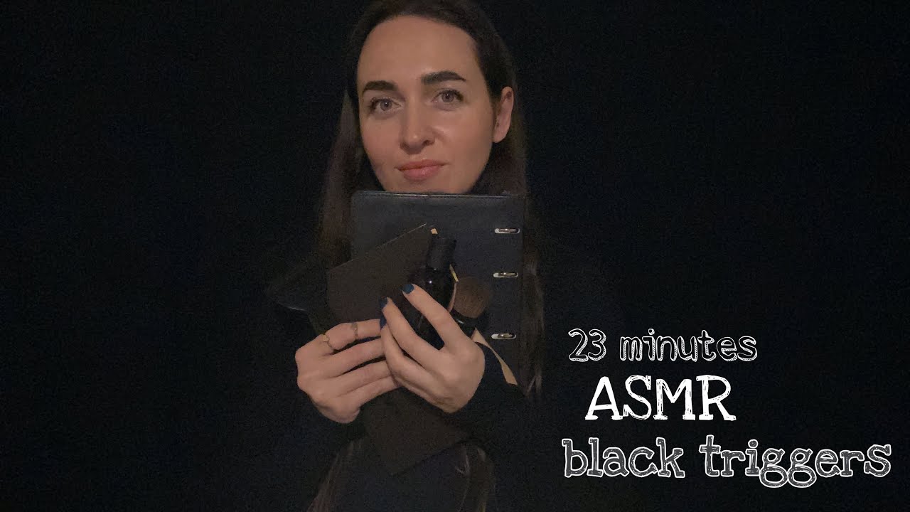 ASMR Black Triggers | АСМР Черные триггеры
