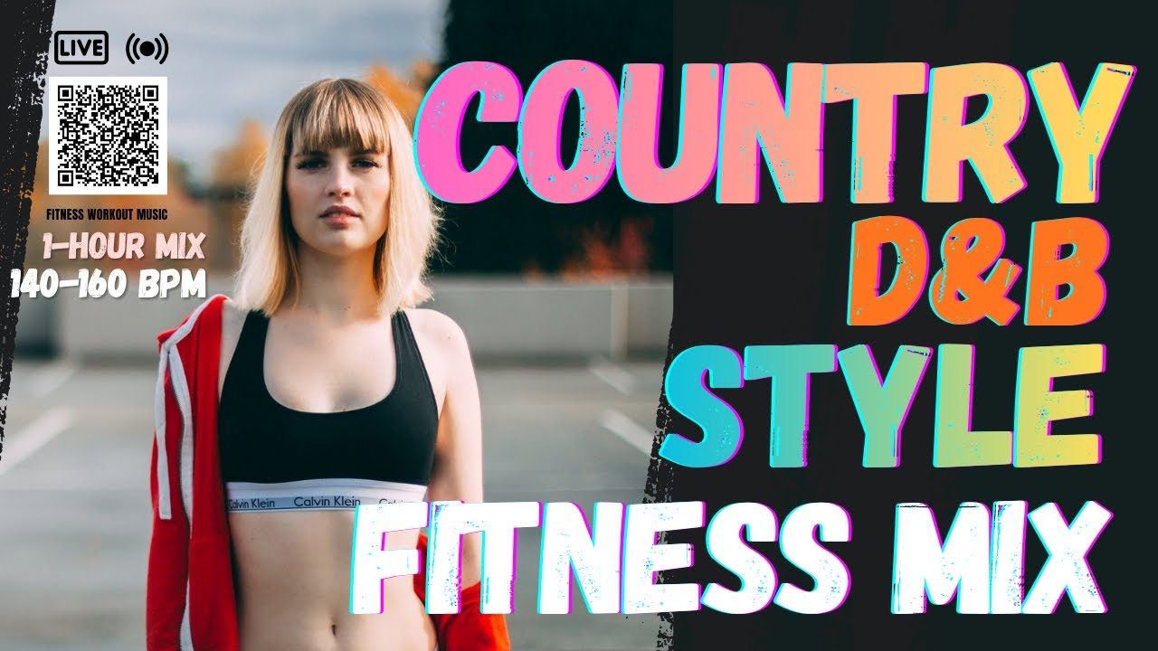 🤠 Country Style D&B Cardio Fitness Mix – ⏱️ 1 Hour Workout Music | 140–160 BPM Gym Motivation