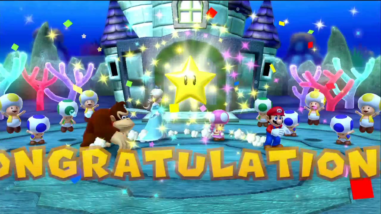 Mario Party 10 - Bowser Vs. Team Mario - Whimsical Waters ( 2 Player ) Gameplay