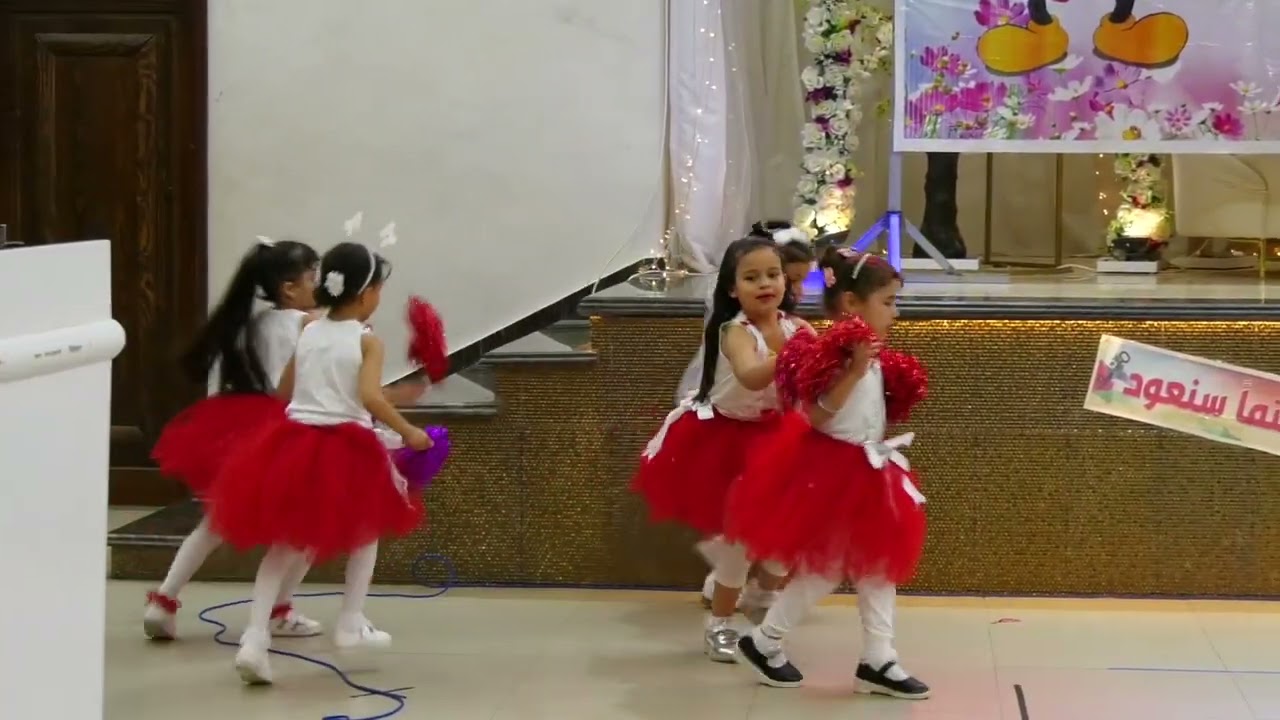حفل تخريج أطفال روضة البراق النموذجية2022 ،رقصة بنات التمهيدي...