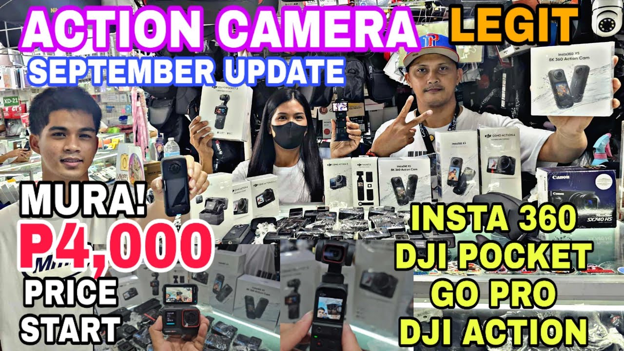 Mas BUMABA PRESYO mga Action CAMERA,Gopro INSTA 360 DJI pocket brandnew secondhand sa Greenhills