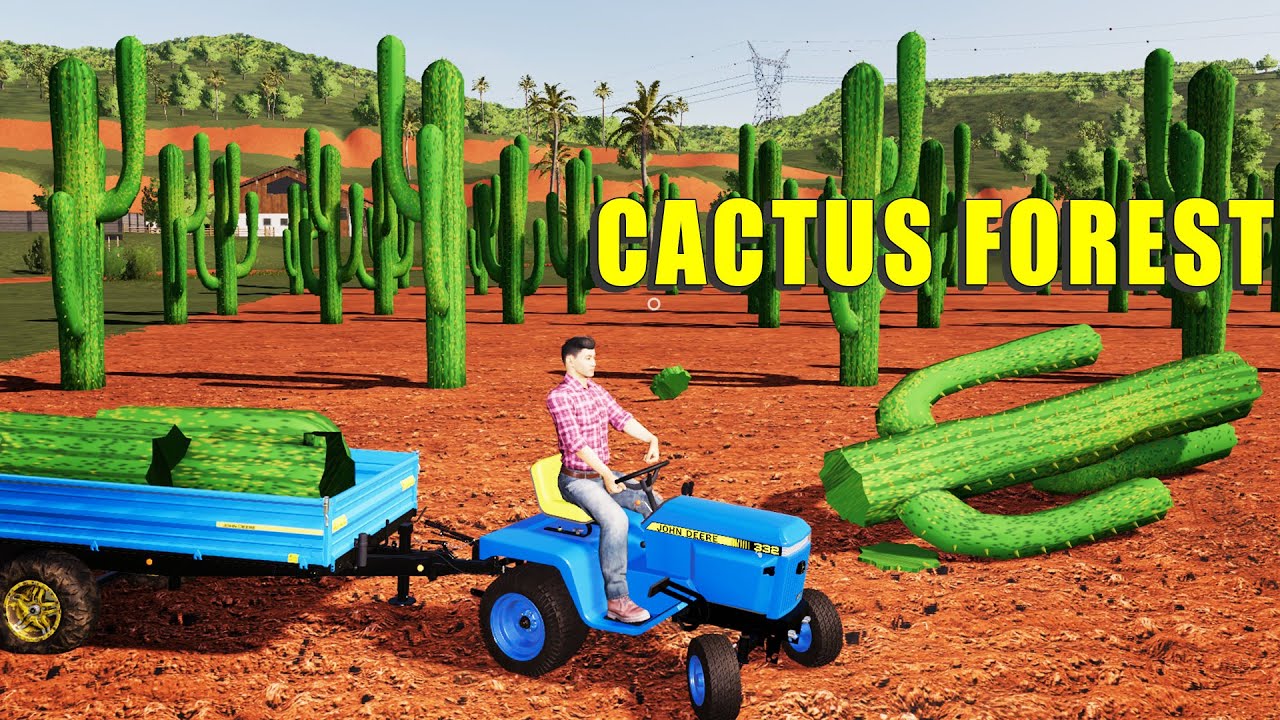 CACTUS FOREST ON MINI FARM! Farming Simulator 19
