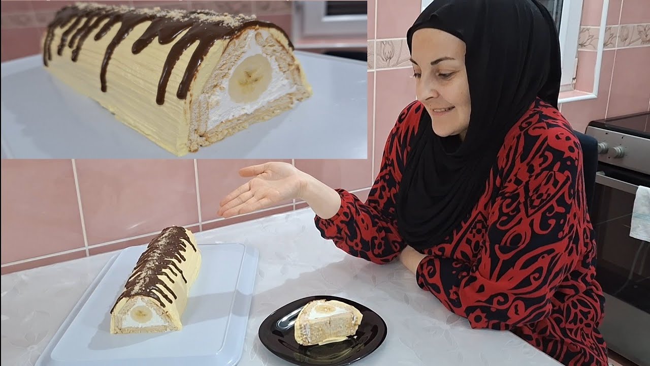 💥BRZI ROLAT SA BANANOM I KEKSOM💥 koji se ne peče 💥 GOTOV ZA PAR MINUTA😉