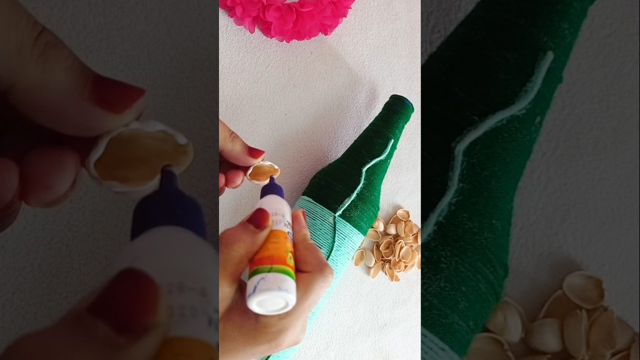 Bottle art 💚 #shorts #youtubeshorts #bottleart #trending #viralvideo