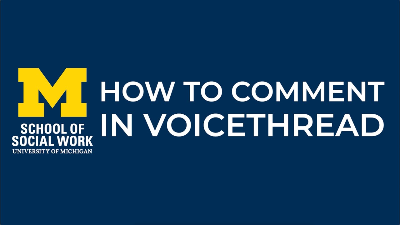 How to Comment in VoiceThread [STUDENT GUIDE]
