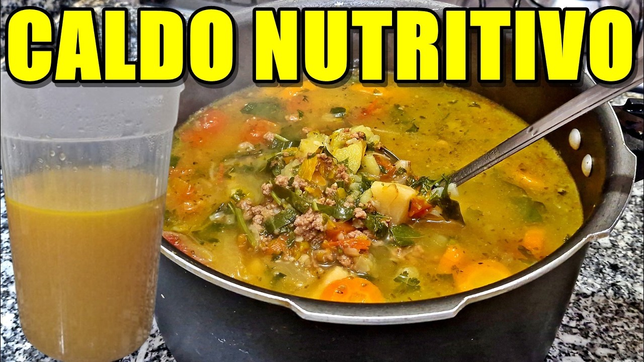 DIETA LIQUIDA 15 DIAS PÓS BARIATRICA  BYPASS CALDO COMPLETO COM CARME LEGUMES ORA  PRO NOBIS
