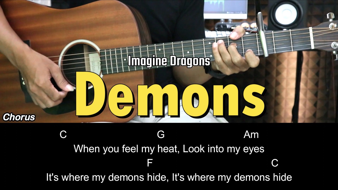 Demons - Imagine Dragons | EASY Guitar Tutorial with Chords / Lyrics