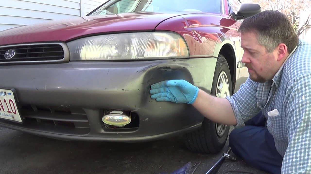 1995 Subaru Outback: DIY - popping a dent out of bumper cover
