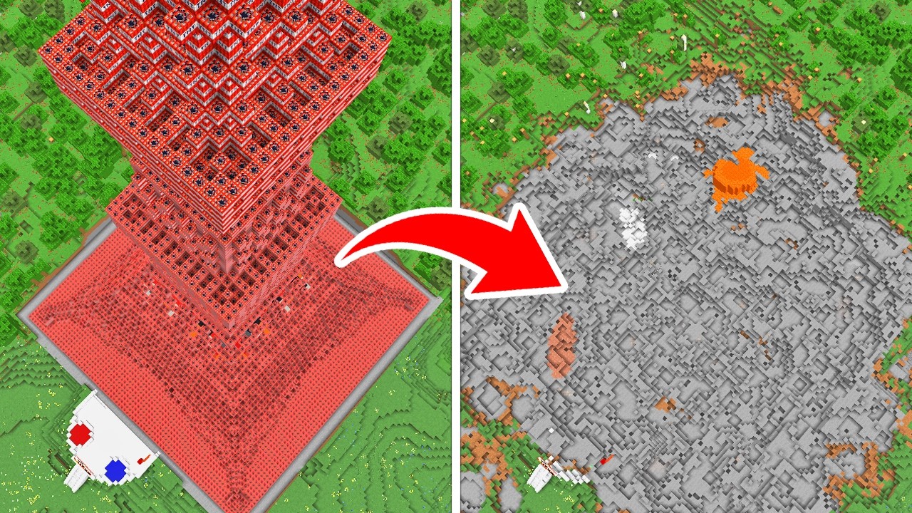 TNT2万個を使って遊んだ結果...【マイクラ】
