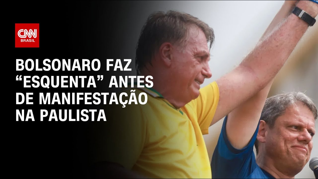 Bolsonaro se encontra com governadores antes de manifestação | AGORA CNN