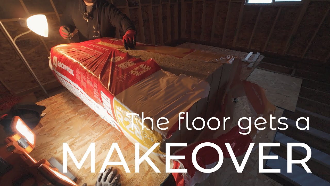 Workshop Floor Gets Insulation Upgrade