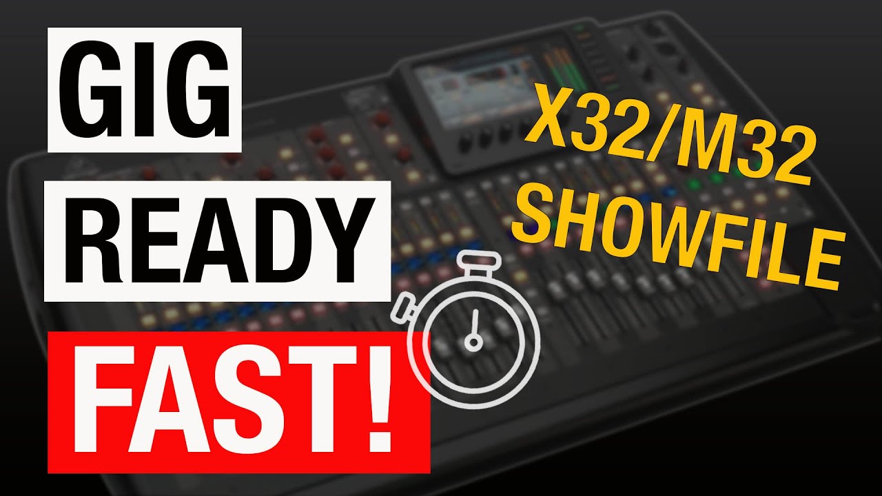 Как создать Showfile для Behringer X32 или Midas M32 | Полное руководство