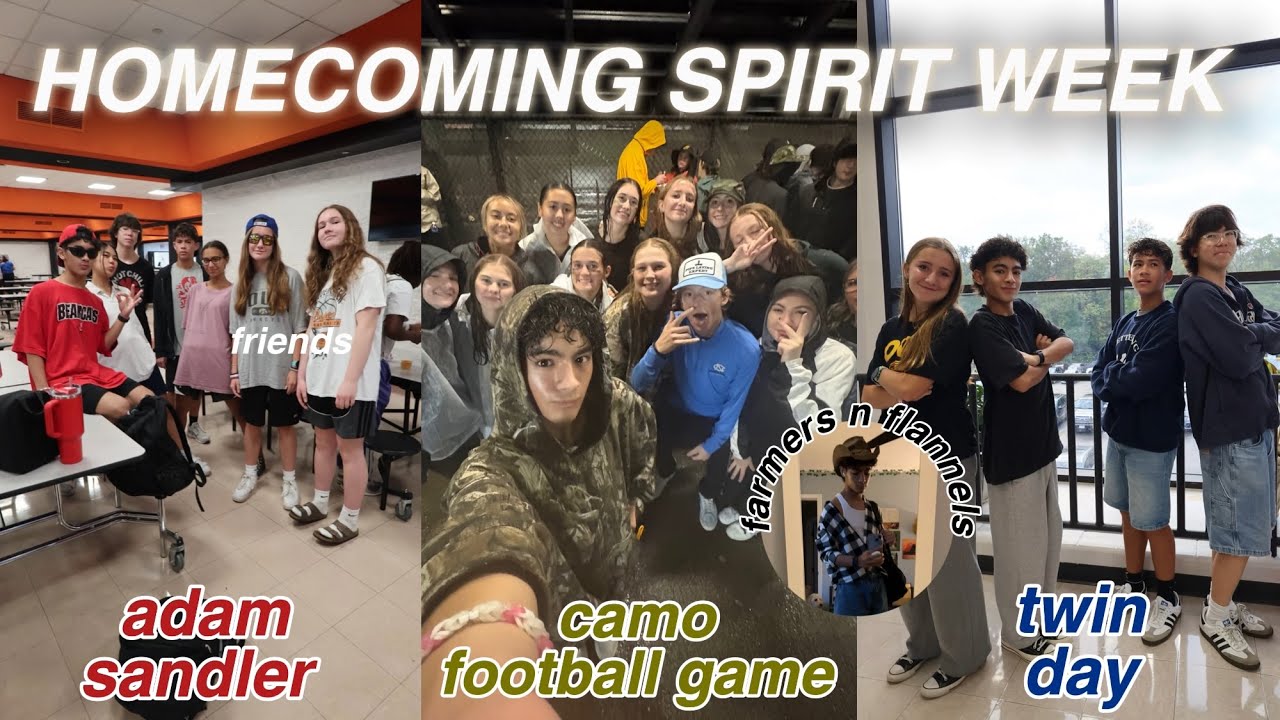 HOMECOMING SPIRIT WEEK VLOG | dressing up, football game, school, + parade