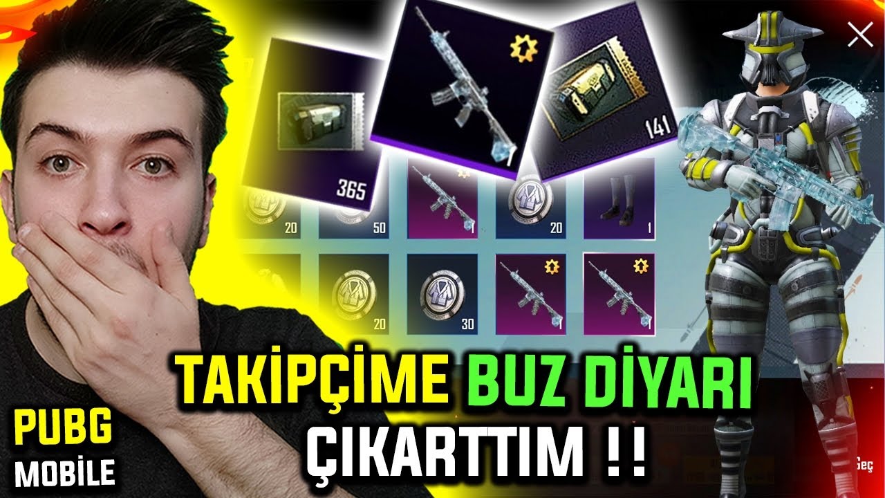 TAKİPÇİM 9 AY SANDIK BİRİKTİRMİŞ! BUZ DİYARI ÇIKTI! HESABI FULLEDİK!! PUBG Mobile
