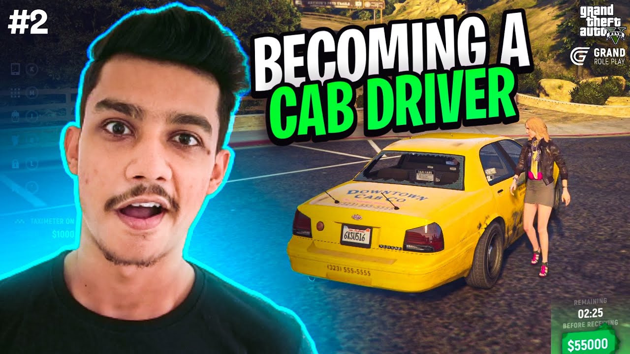 Becoming a Cab Driver in GTA 5 RP #2