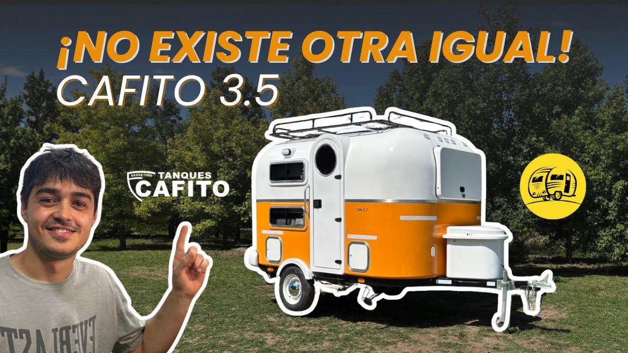 ¡NO existe rodante igual! | Cafito Serie 3.5 - Casilla rodante para 4 personas