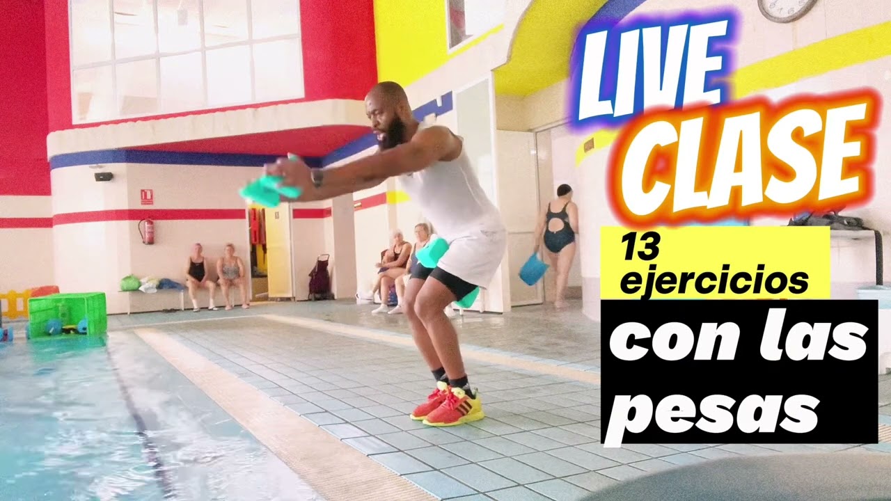 AQUAFITNESS, AQUAGYM E HIDROGINASTICA: 13 ejercicios con la pesa