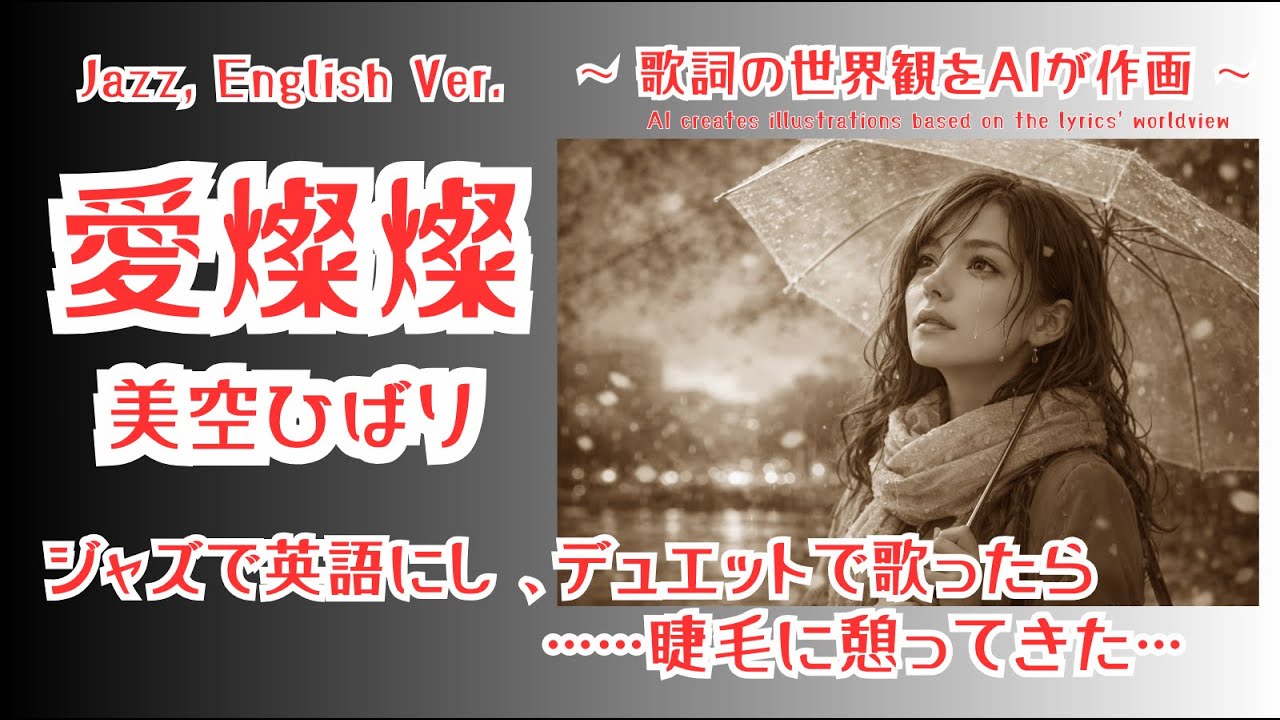 愛燦燦/美空ひばり【ai jazz vocal cover】#jazz   「Ai San San」#jazzballad   #slowjazz