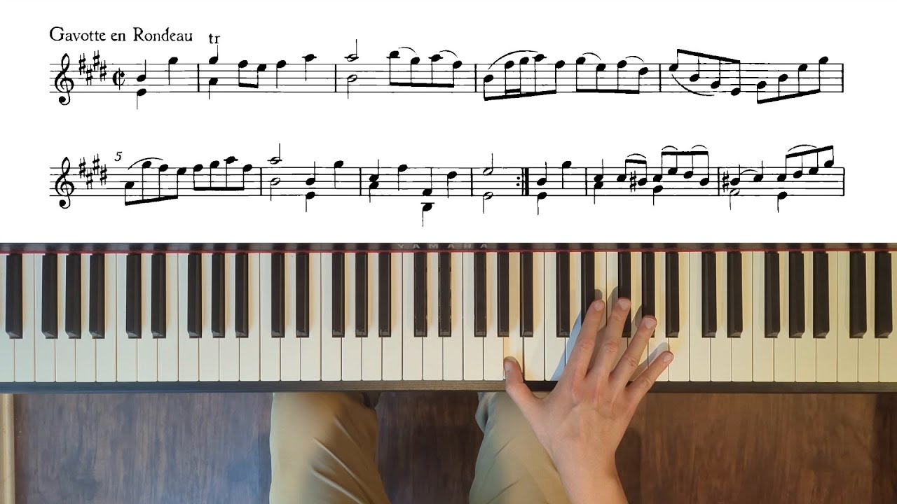 Violin Partita No. 3 in E major, BWV 1006: 3. Gavotte en Rondeau (piano transcription RH only)
