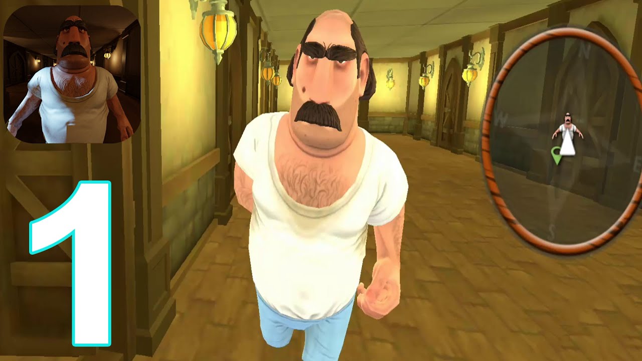 Virtual Scary Neighbor Game - Gameplay Walkthrough Part 1 (IOS/Android)