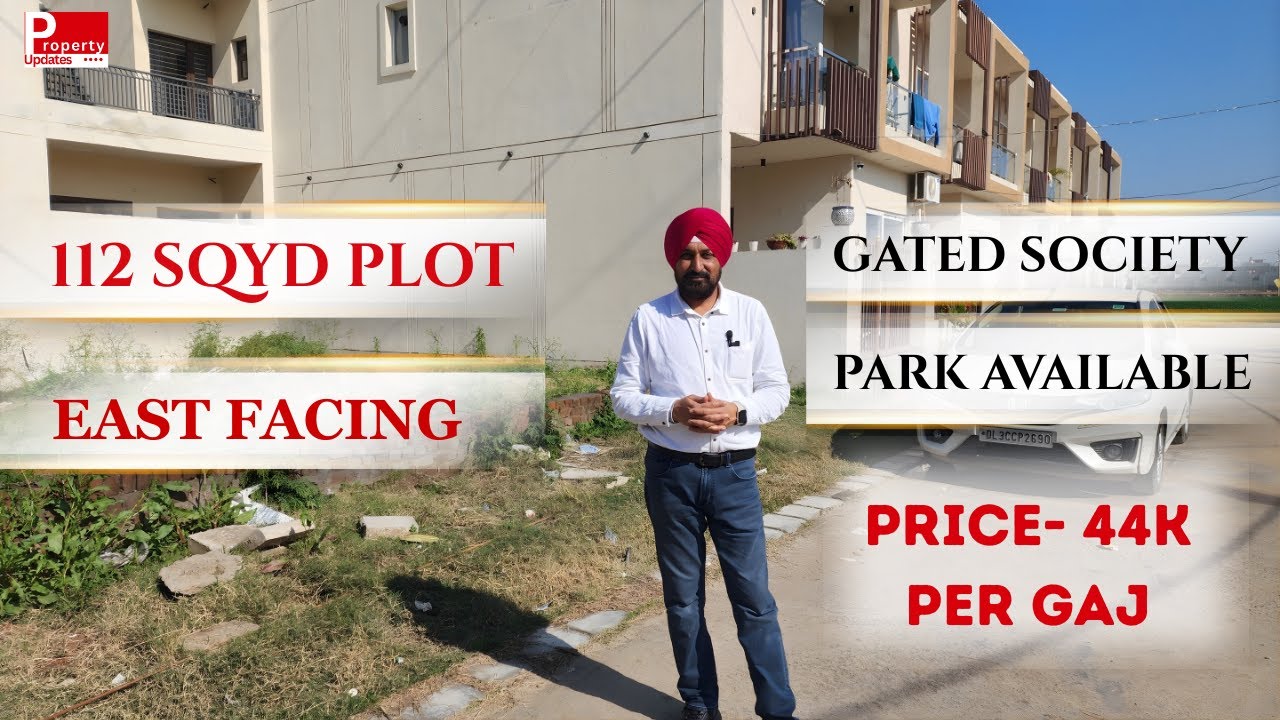 112 SQYD Plot for Sale | Sector-124 Sunny Enclave | East Facing | Gated Society