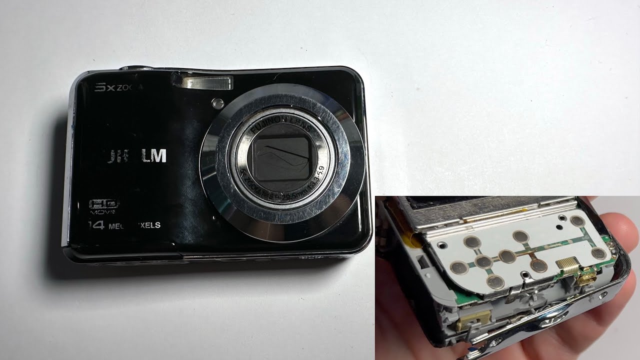 Fujifilm AX500 digital camera button repair