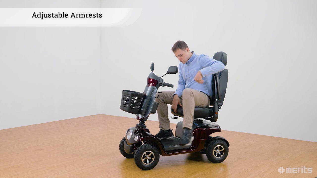 【Merits】S946A 4-Wheeled Full Suspension Elegant Electric Scooter