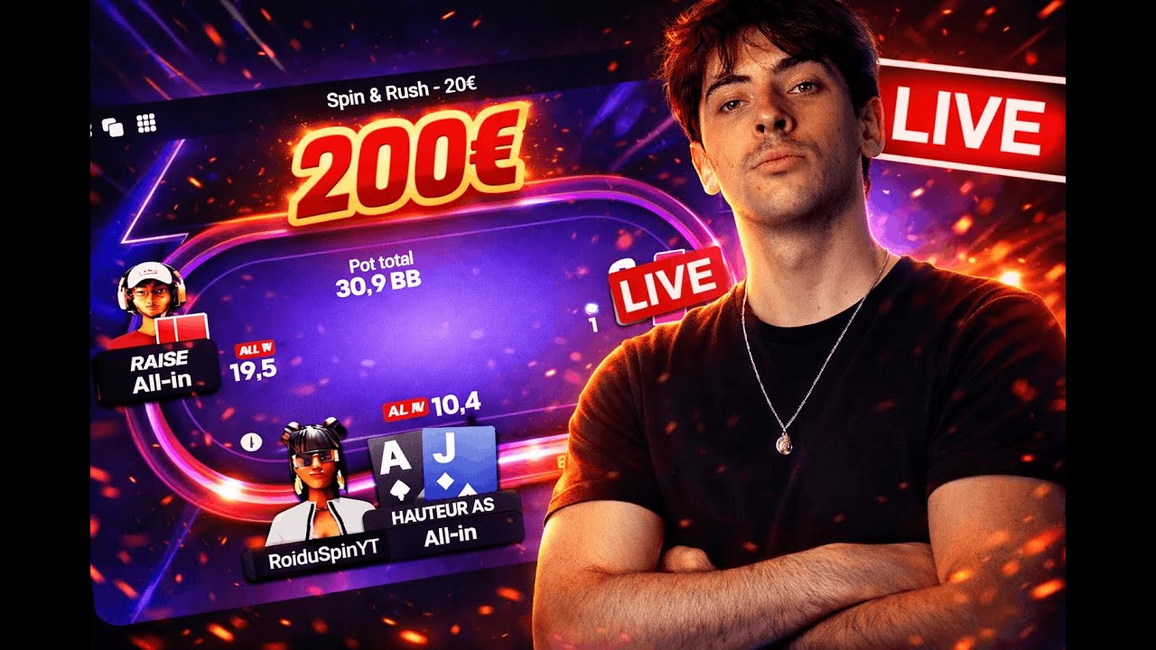 ON JOUE DES SPINS 10-20€ POUR MON 1ER STREAM POKER