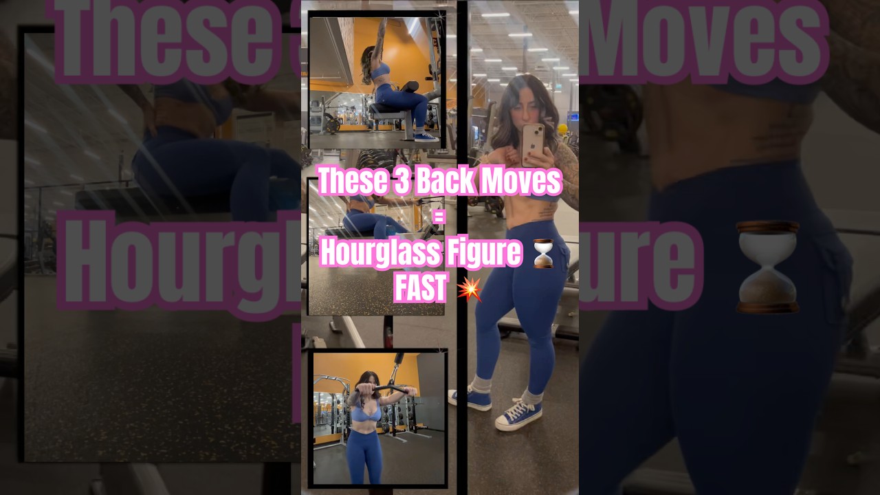3 Back Moves for Hourglass Figure FAST! 💥