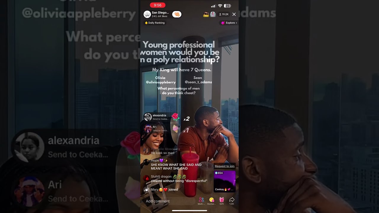 Sean T Adams PRESSED that Shanice is engaged?! Polyclowns live 7/25/23