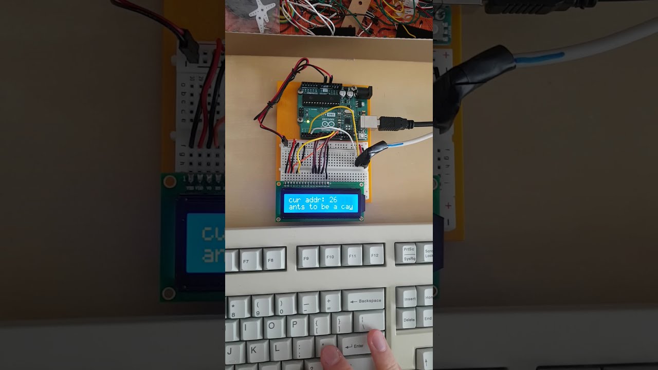 A simple text editor I created for the Arduino