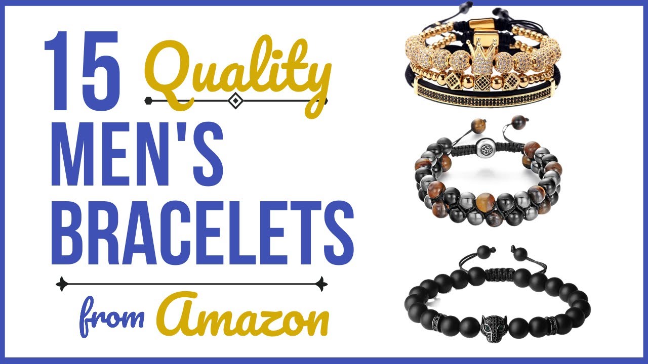 15 Mens Bracelets from Amazon Must Haves Under $30 | Valentines Day Gift ideas