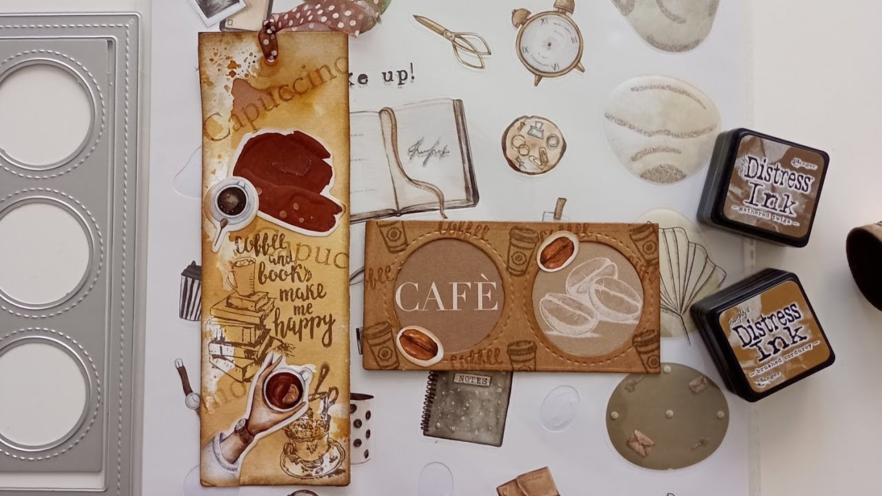 TUTO EMBELLISSEMENTS JUNK JOURNAL MATÉRIEL ACTION #stickers #cuttingdies