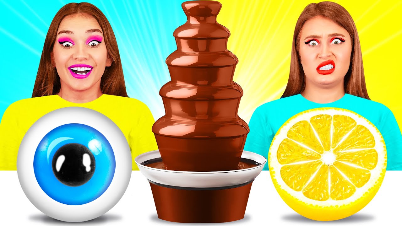 चॉकलेट फाउंटेन फोंड्यू चैलेंज | हंसी के क्षण TeenTeam Challenge