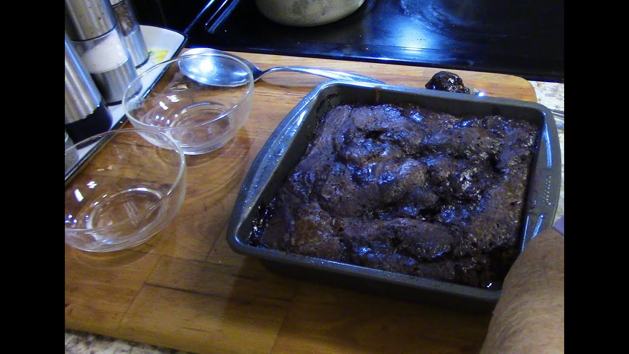 Ooey-Gooey Hot Fudge Chocolate Pudding Cake for Bob's Birthday