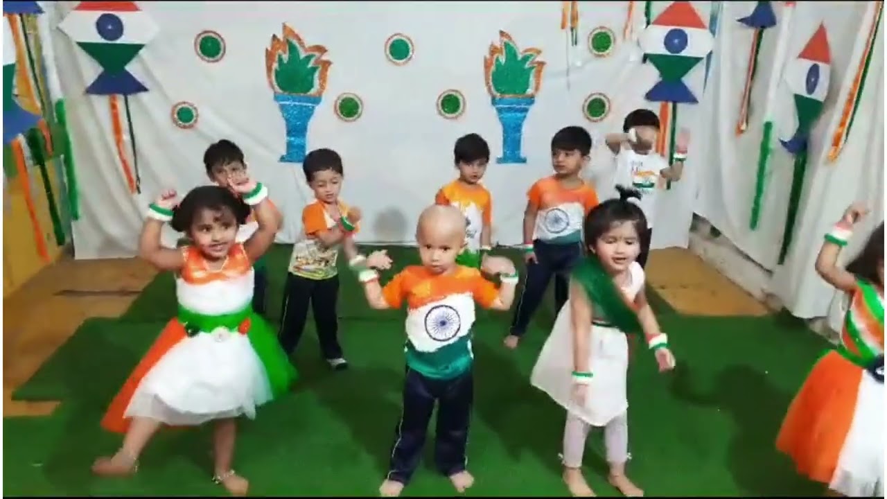 Genius Tots Preschool Nashik. Independence day celebration 2023-Dance by Nur C kids