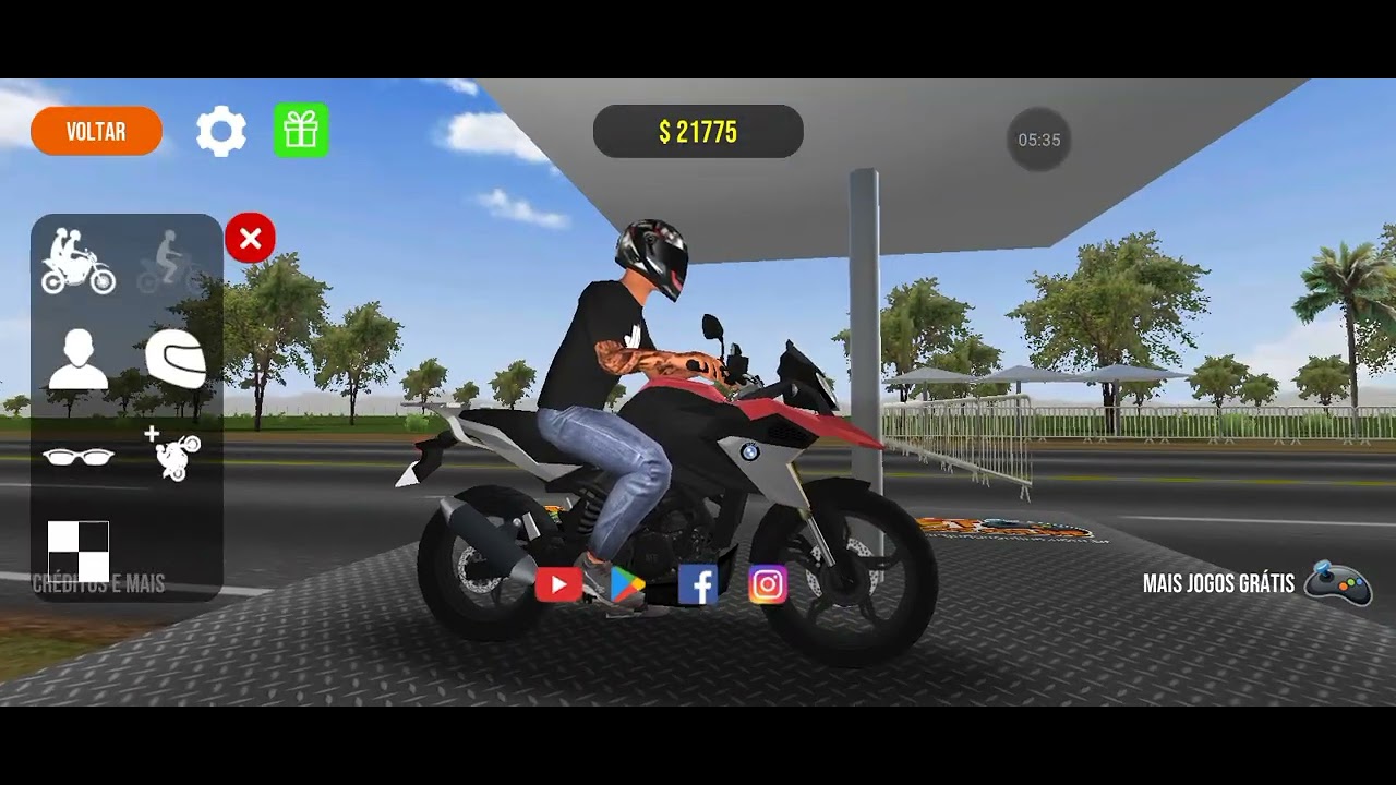 Testando a força da minha moto